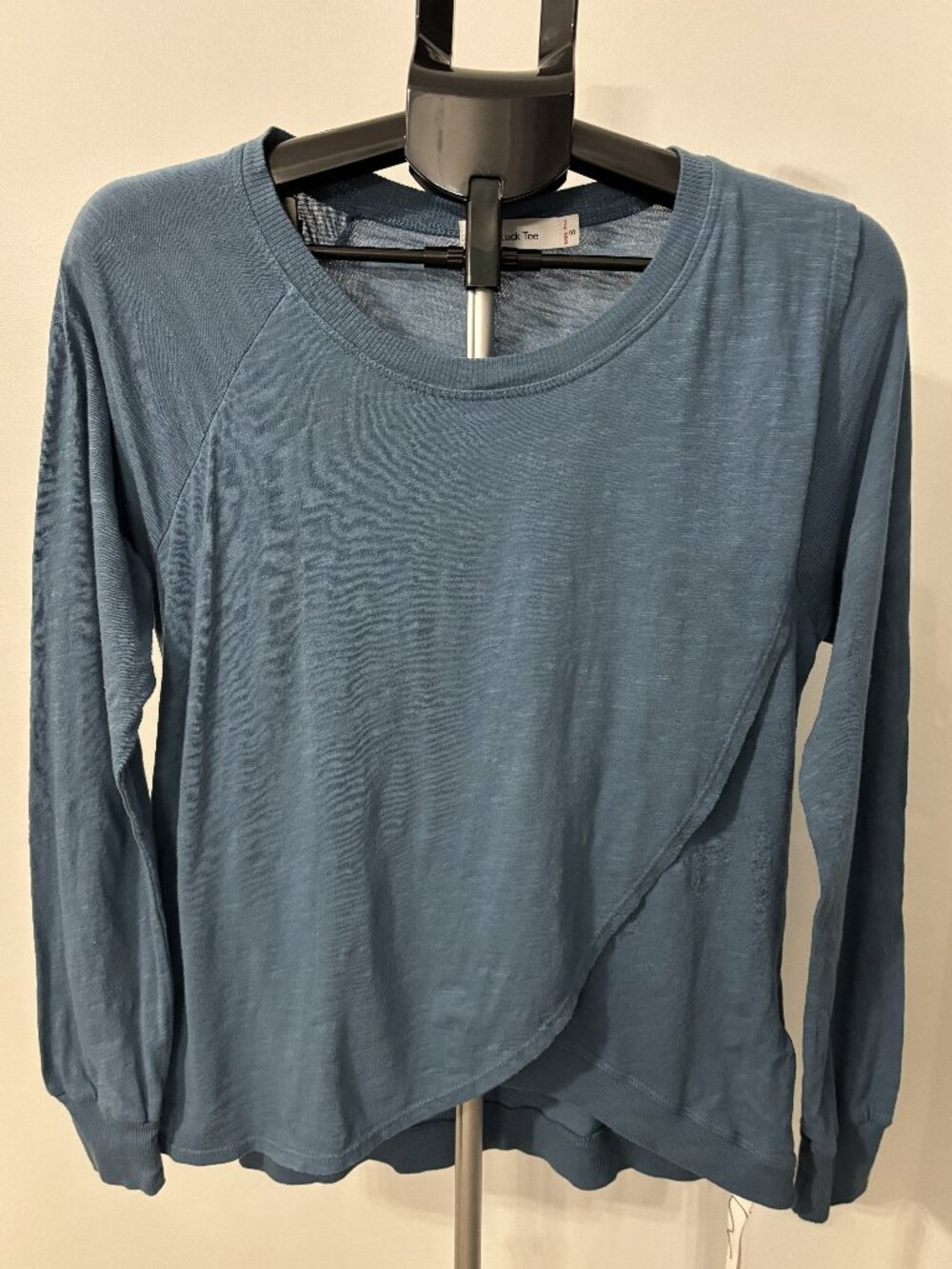 Good Luck Long Sleeve Tee-Dark Teal- (S) - NEW